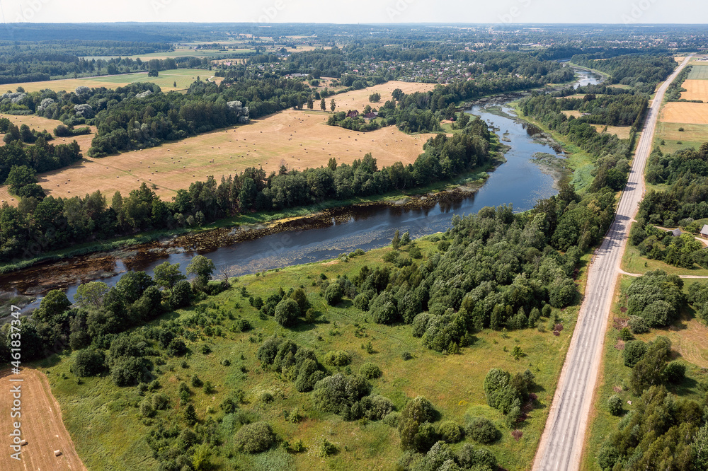 Venta river middle reaches, Latvia.