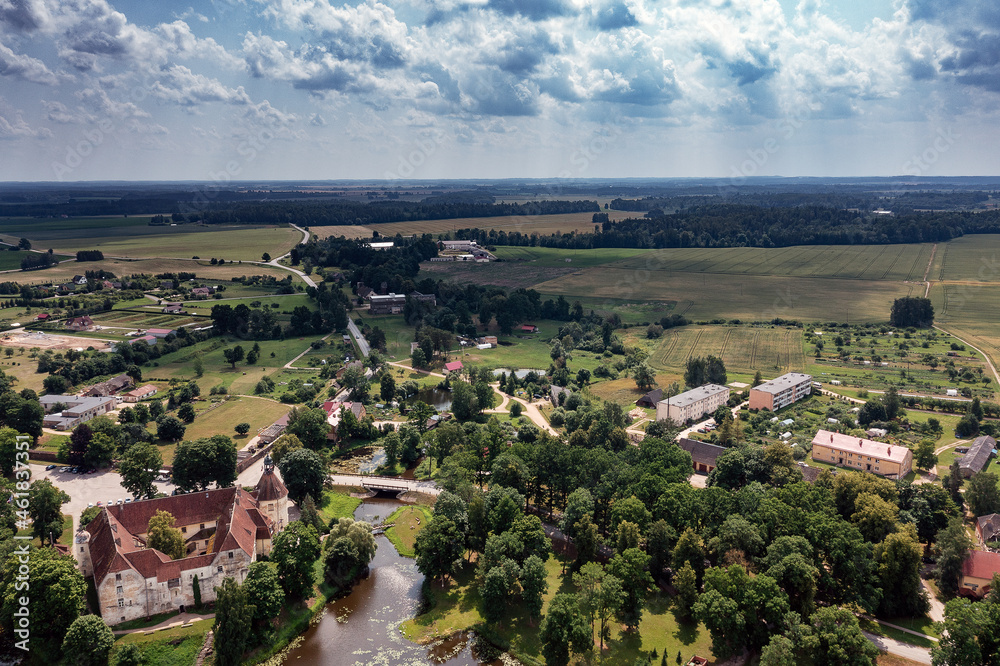 Jaunpils village in central Latvia.