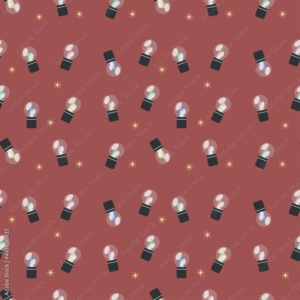 Vector seamless background with Christmas lights. Vector seamless background with Christmas lights.