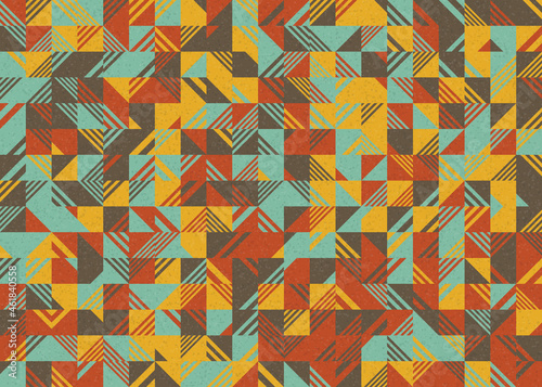 Abstract Geometric Pattern generative computational art illustration