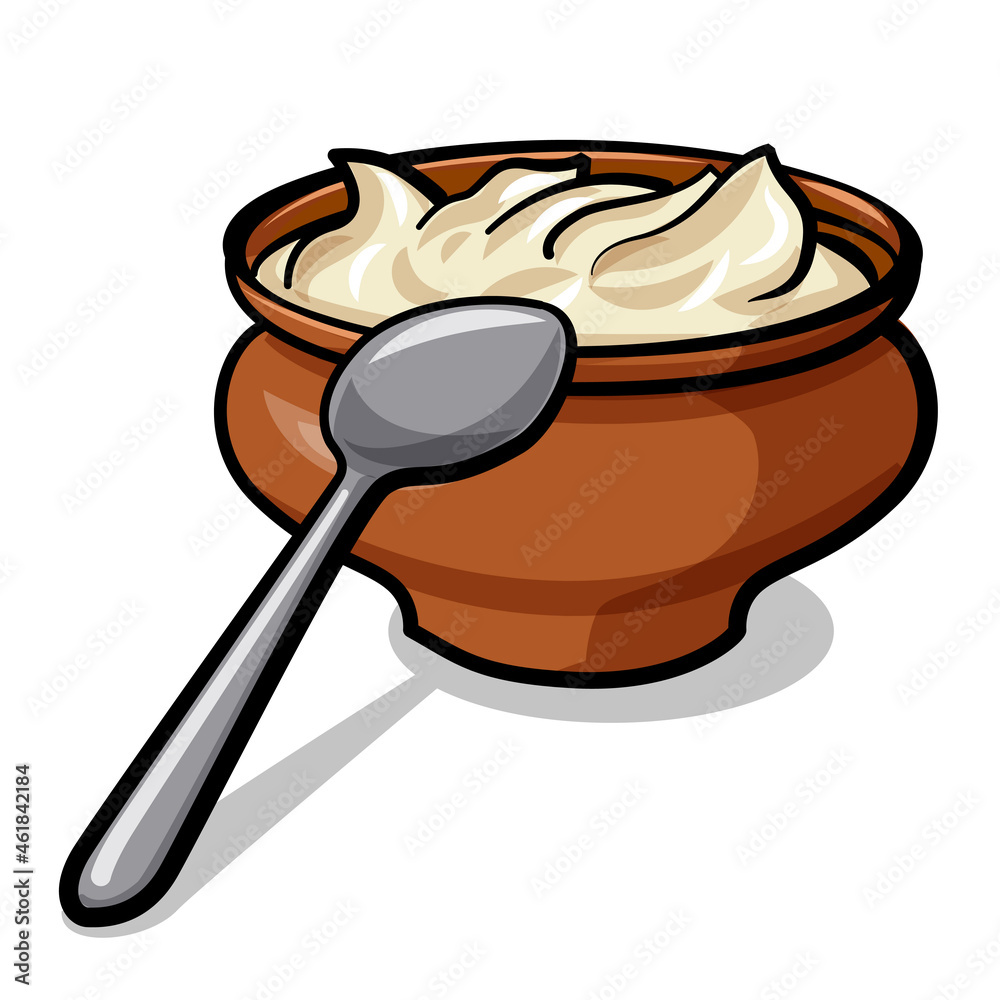 Fototapeta premium homemade sour cream