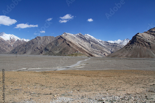 View from Rangdum Monastery  in the Suru Valley, in Zanskar Ladakh India © DS