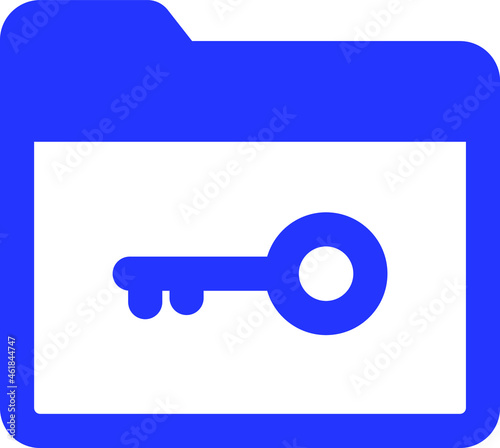Key folder Isolated Vector icon which can easily modify or edit

