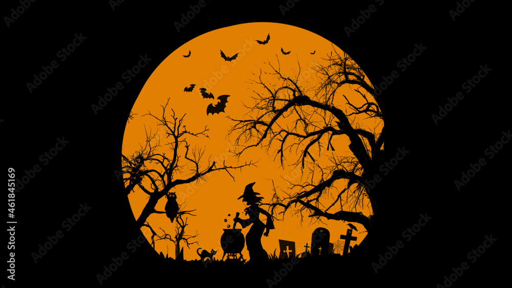 scary halloween background