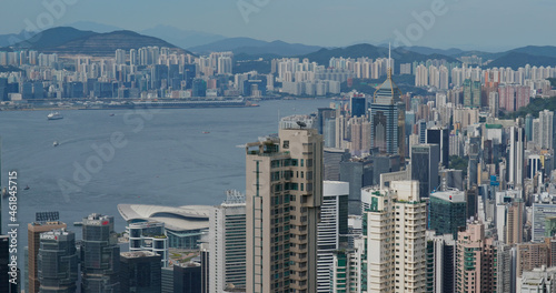 Hong Kong city skyline © leungchopan