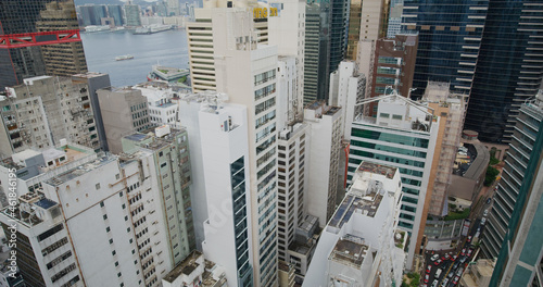 Hong Kong business district © leungchopan