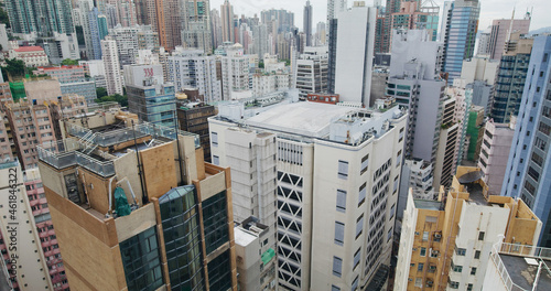 Hong Kong business district © leungchopan