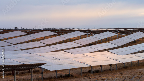 Solar farm in the desert
