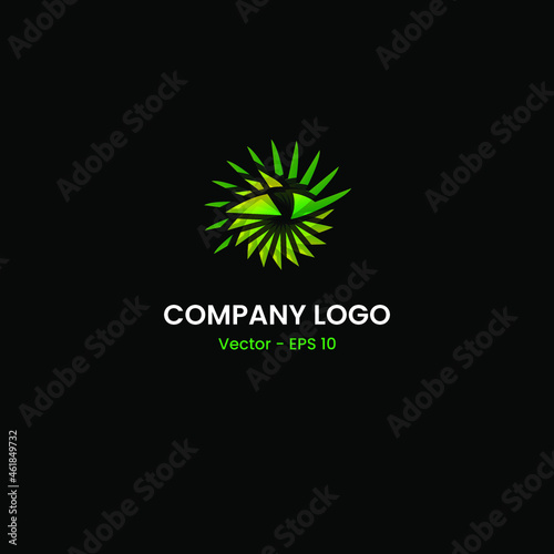 crocodile eye symbol, logo