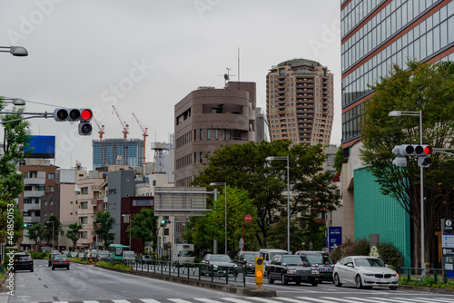 六本木6丁目の六本木けやき坂交差点の風景　6 Chome Roppongi Minato city tokyo, Japan 2021-10-07 photo