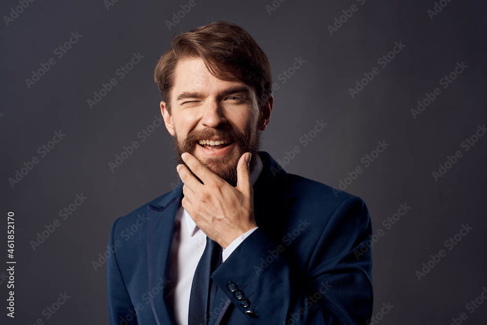 manager emotions hand gestures dark background manager emotions hand gestures dark background
