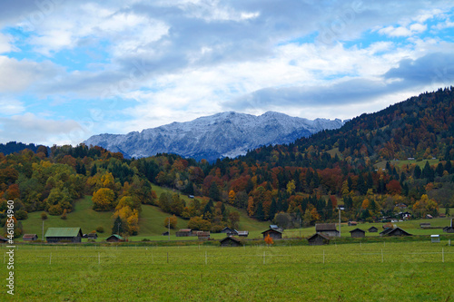  Scenic autumnal Garmisch-Partenkirchen in Bavaria (Germany)