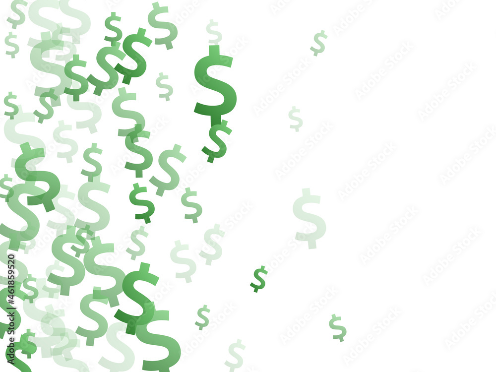 Green dollar icons scatter money vector Green dollar icons scatter money vector