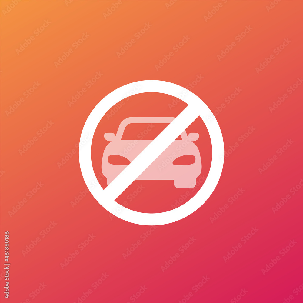 do not park or no cars sign, vector do not park or no cars sign, vector