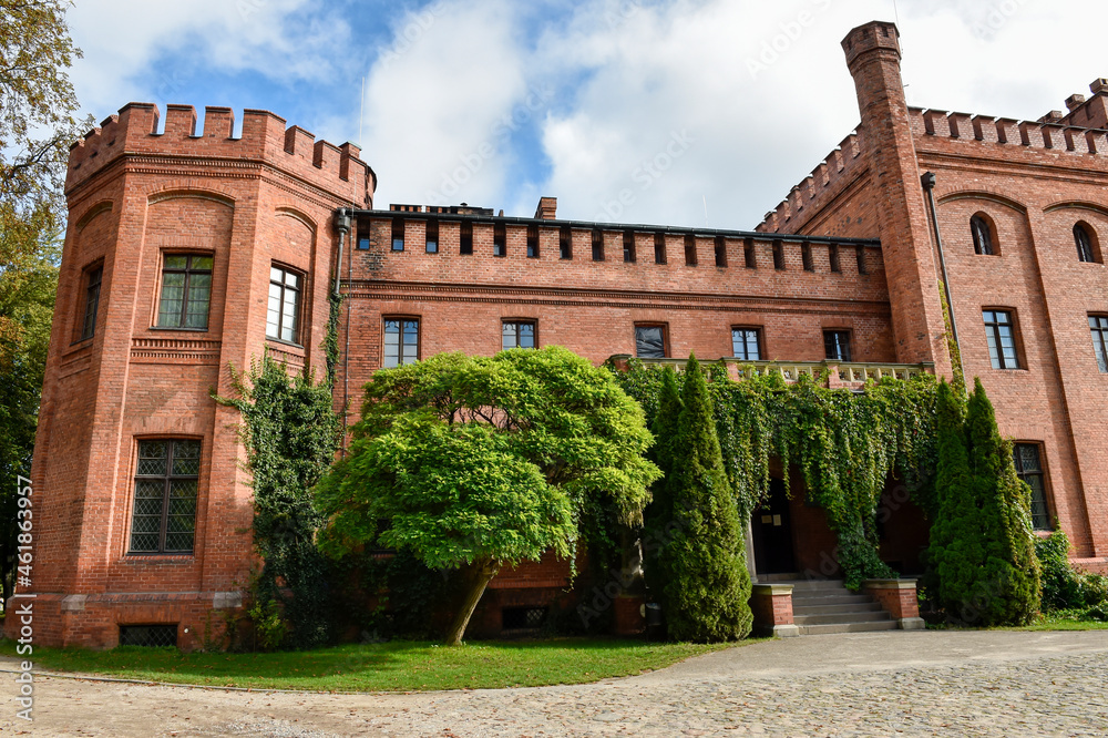 castle in the park in Rzucewo castle in the park in Rzucewo