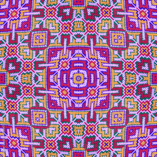 Seamless kaleidoscope or endless pattern for ceramic tile, wallpaper, linoleum, textile, web page background used