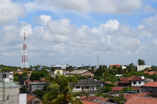 Areal view of an ancient semi-urban city 