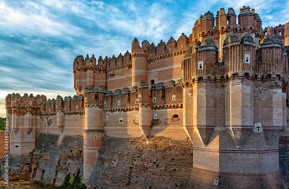 ¨Vista lateral del castillo de coca, Segovia