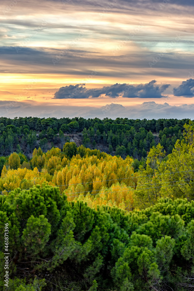 Naklejka premium Colores al atardecer