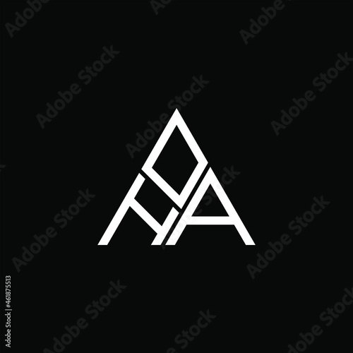 DHA letter logo creative design. DHA unique design, OHA letter logo creative design. OHA unique design

