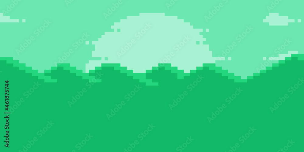 Green Dusk (Pixelated)
