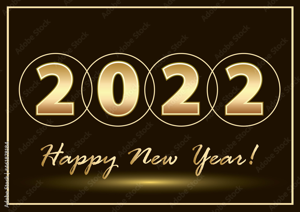 Merry Christmas 2022. New Years holiday banner, poster. Festive greetings text font with light. Vector illustration Merry Christmas 2022. New Years holiday banner, poster. Festive greetings text font with light. Vector illustration