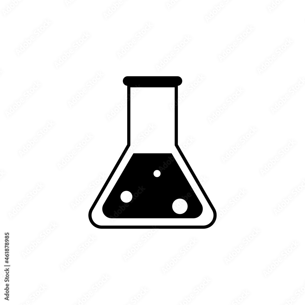 test tube icon, science vector, chemical illustration test tube icon, science vector, chemical illustration
