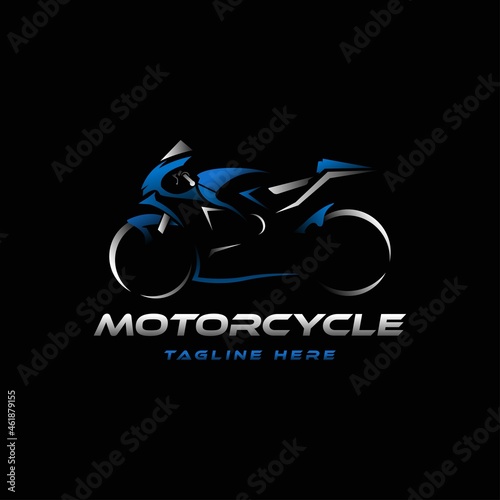 Motorcycle logo template vector illustration