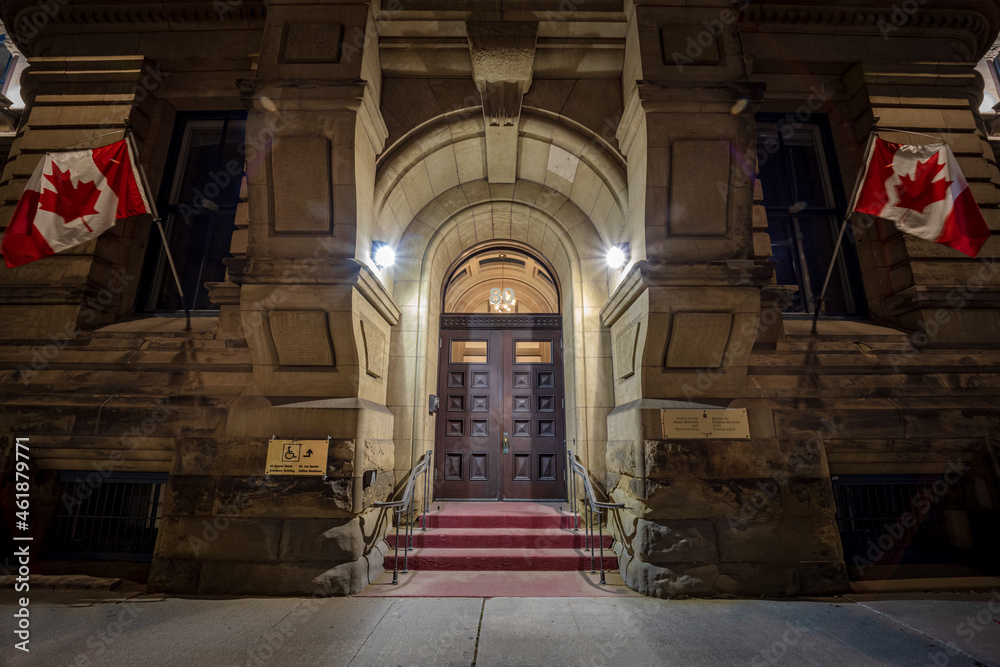 entrance to the Office of the Prime Minister in Ottawa