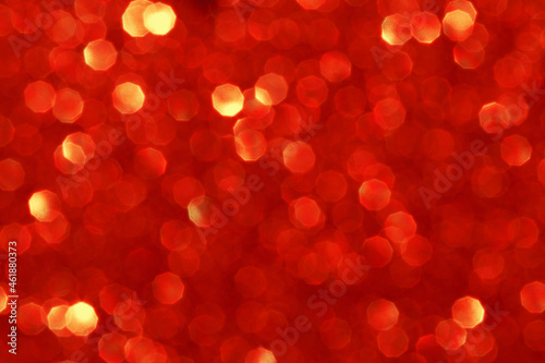 Abstract bokeh background. Defocused christmas lights. Party, holiday and festive concept. Invitation card theme