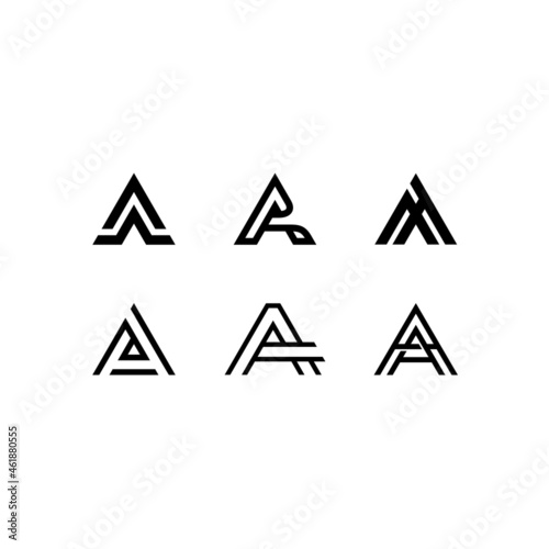 monogram logo A creative