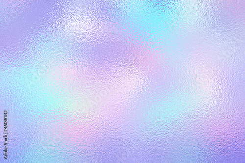 Holographic background. Holograph color texture with foil effect. Halographic iridescent backdrop. Rainbow metal. Pearlescent gradient for design prints. Hologram ombre marble. Vector illustration