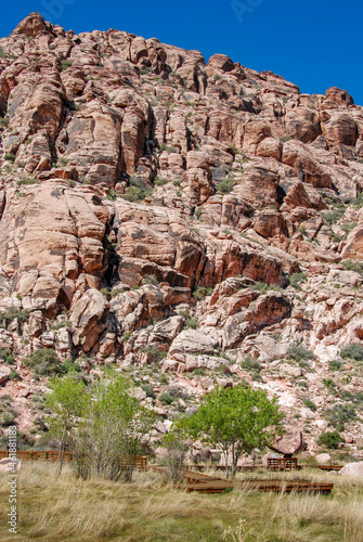 Canvas Print Scenic view of Red Rock Canyon National Park on the outskirts of Las Vegas