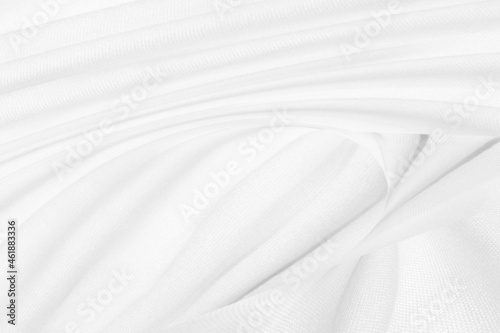 beauty white textile clean and soft fabric abstract smooth curve shape decorate fashion background