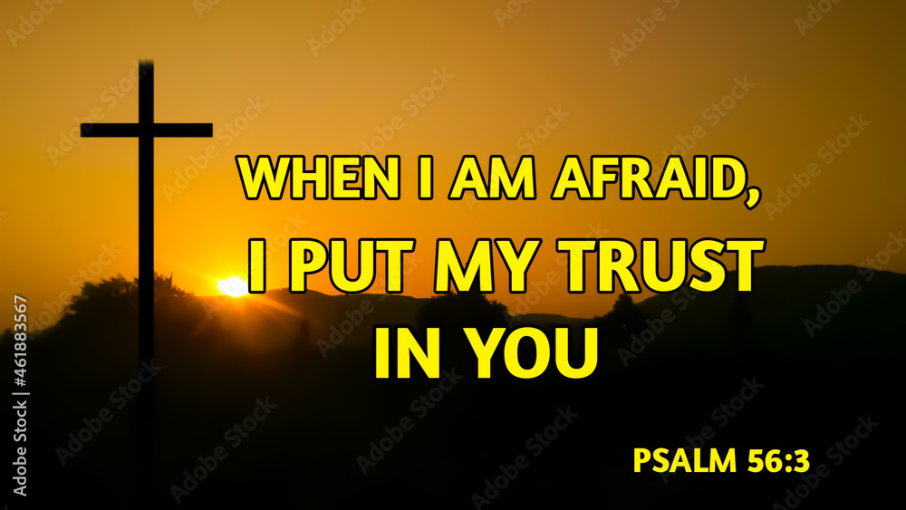 Motivational and encouraging bible verse about trust with jesus cross ...