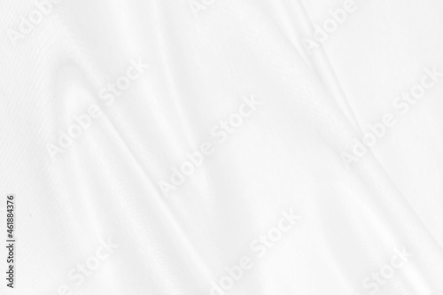 Clean fashion woven beautiful soft fabric abstract smooth curve shape decorative textile white background