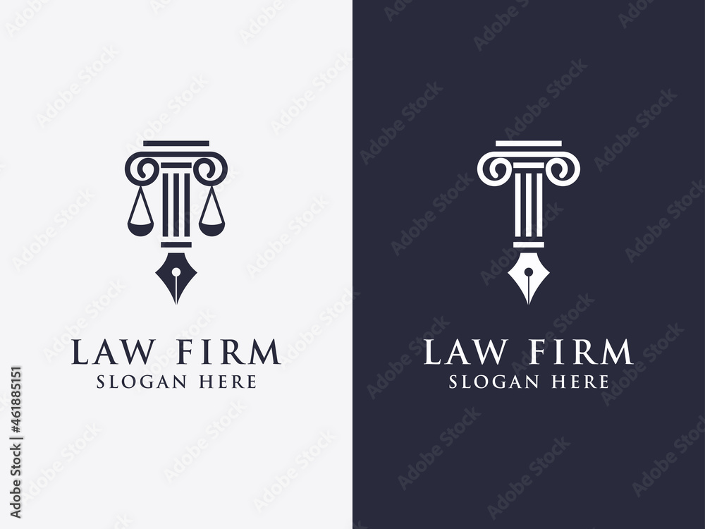 letter law vector design company logo set. - Vector letter law vector design company logo set. - Vector