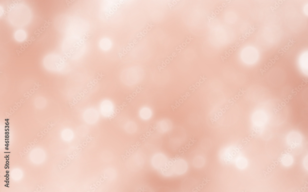Rose Gold background with bokeh design. Vector illustration. Eps10