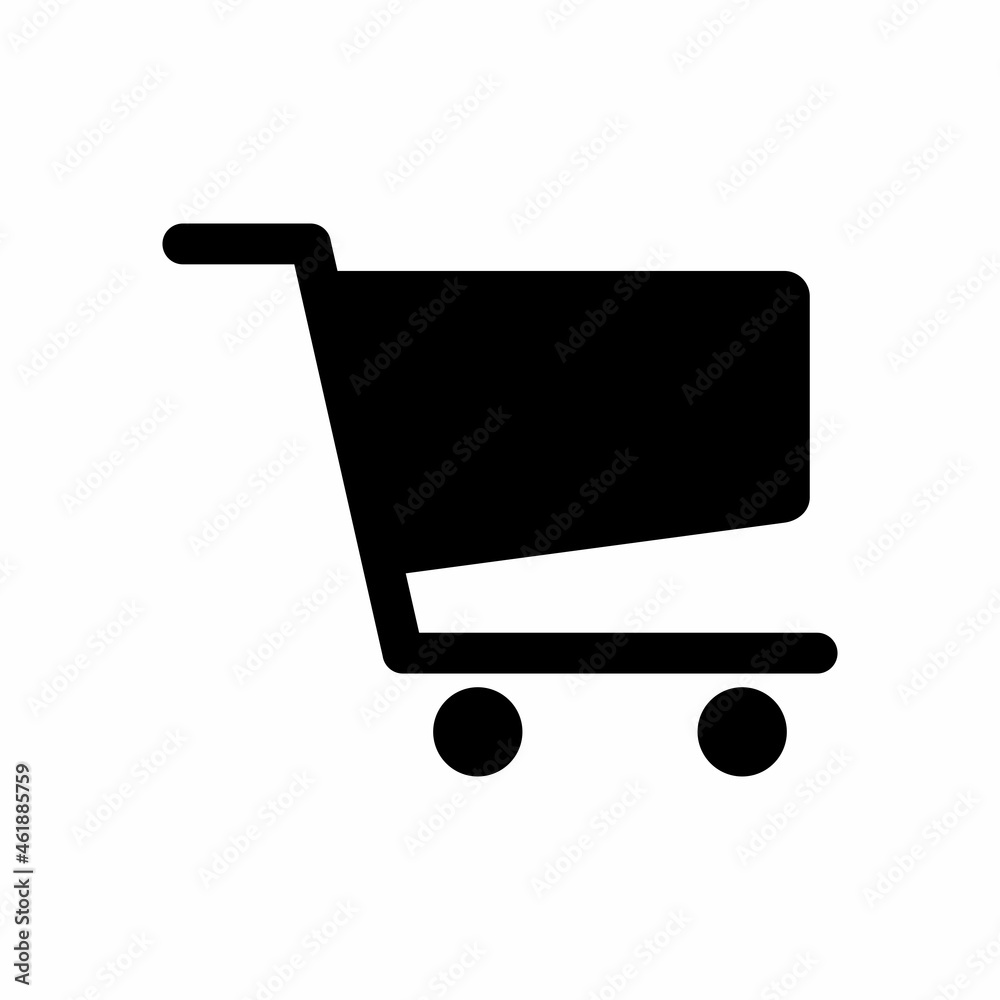 Shopping trolley icon. Simple shopping cart icon. High quality and suitable for your design. Flat design vector illustration on a white background. Shopping trolley icon. Simple shopping cart icon. High quality and suitable for your design. Flat design vector illustration on a white background.