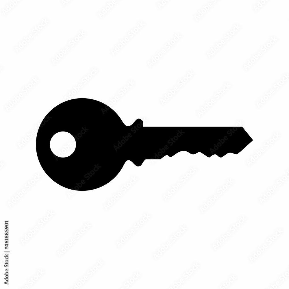 Key icon. Simple, high quality and suitable for your design. Flat design vector illustration, solid, silhouette, modern. Key icon. Simple, high quality and suitable for your design. Flat design vector illustration, solid, silhouette, modern.