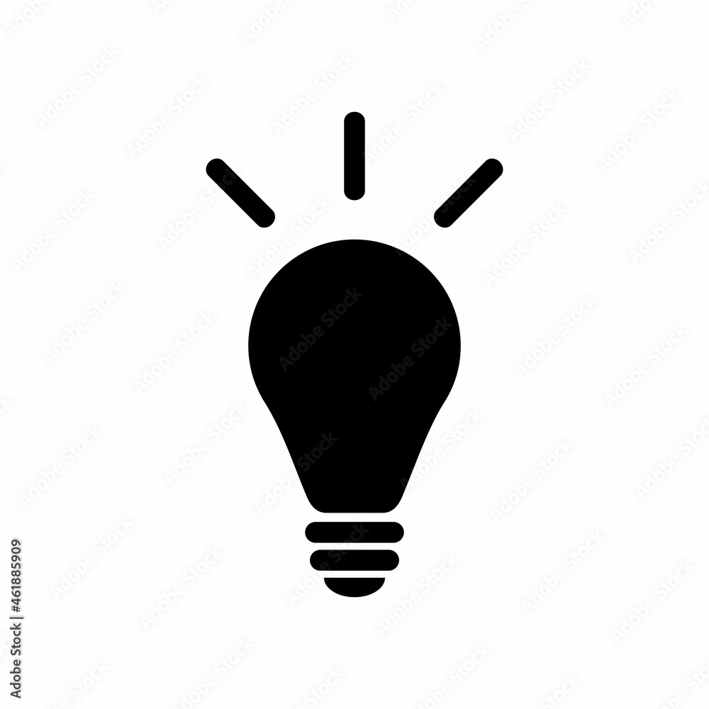 Light bulb icon. Simple, high quality and suitable for your design. Flat design vector illustration on a white background. Thinking, idea. Light bulb icon. Simple, high quality and suitable for your design. Flat design vector illustration on a white background. Thinking, idea.