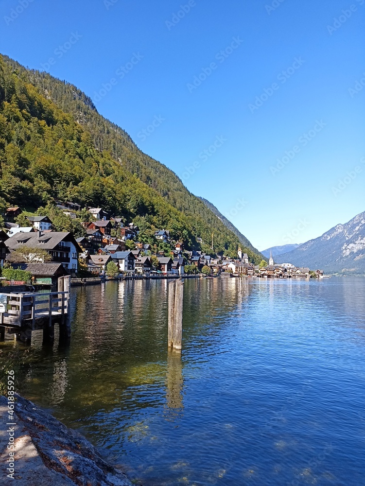 Naklejka premium lake como country