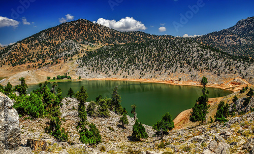 Baranda is a natural karst lake on the Antalya Elmalı Plateau, at an altitude of 1500 meters from the sea. photo