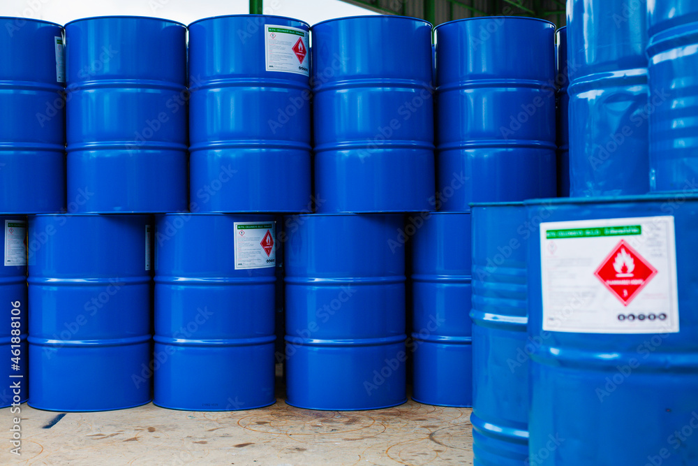 Oil barrels green or symbol warning chemical drums vertical Oil barrels green or symbol warning chemical drums vertical