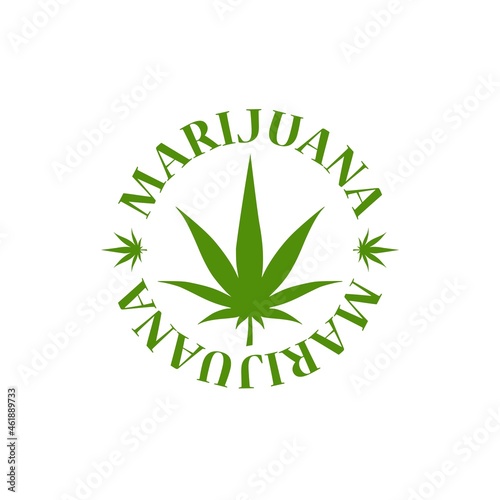 Marijuana icon isolated on white background