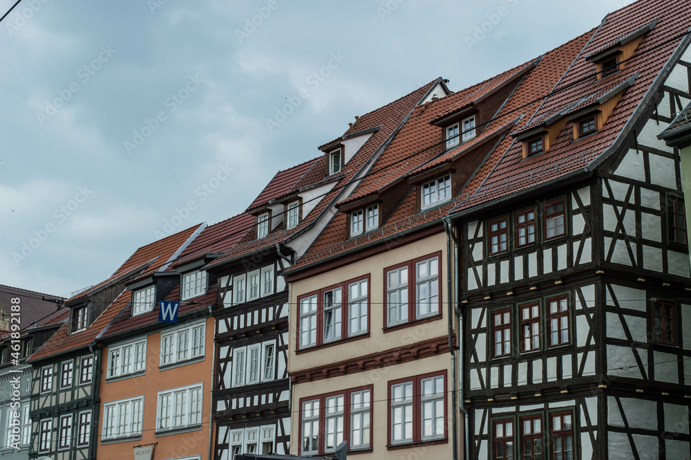 old historic town houses in Thuringia germany
