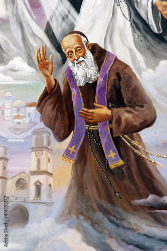 Foto Saint Leopold Mandic, author Marijan Jakubin, Church of Saint Anne in Bjelovar,