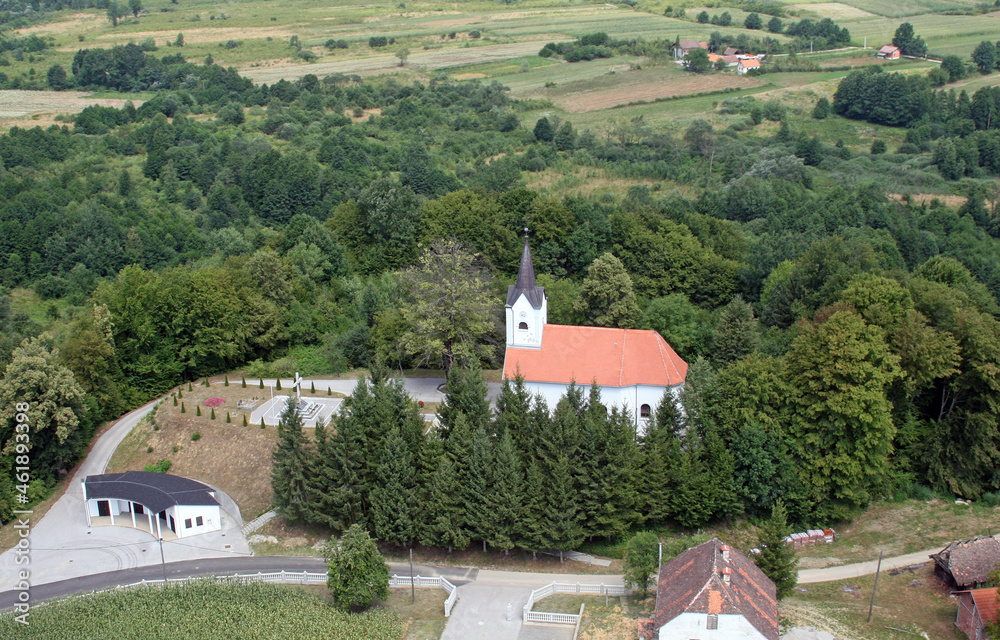 Parish church of St. Anthony of Padua in Vukmanic, Croatia
