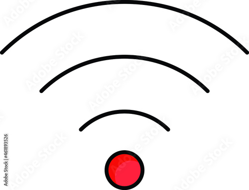 Wifi Signals Vector icon that can easily modify or edit

 photo