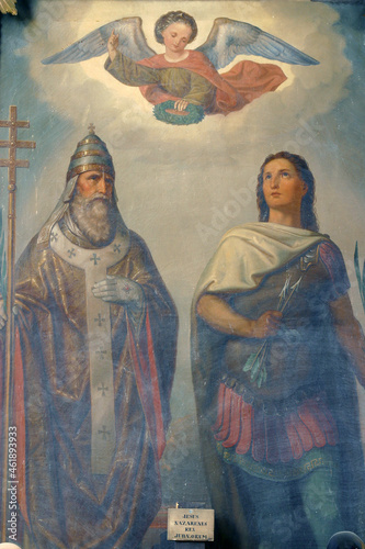 Saints Fabian and Sebastian, church of the Assumption of the Virgin Mary in Zlatar, Croatia photo